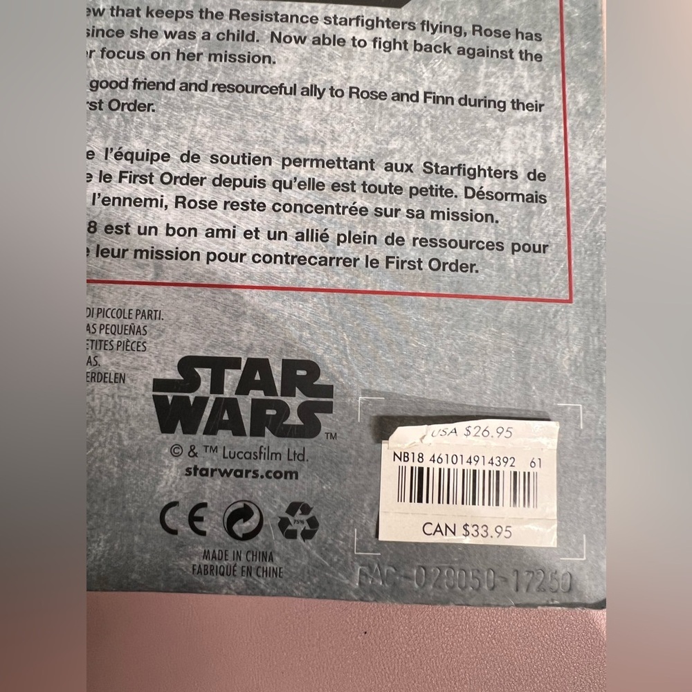 Star Wars Elite Series Die Cast Action Figure Disney Store Rose & BB-8 - Picture 10 of 10